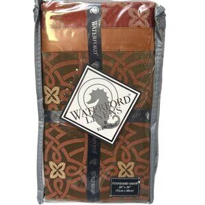 Waterford Pillowcase Bogden Cinnabar One Standard Sham Satin Luxury NEW